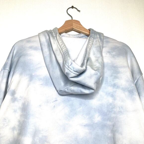Nike Blue Tie Dye Pullover Hoodie Logos Size Large Pockets - Picture 5 of 10